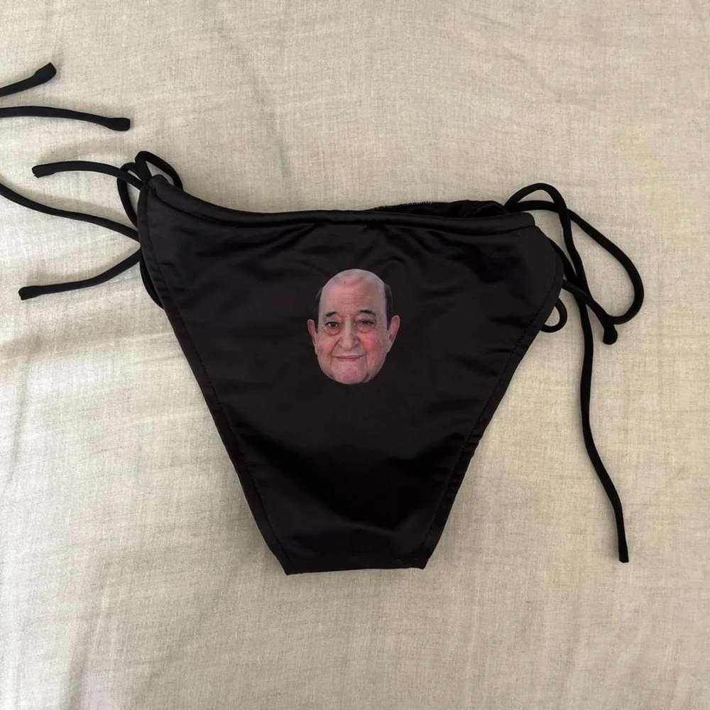Fashion Brand Company Black Bikini with Faces - Picture 2 of 3